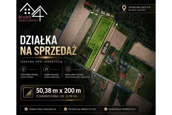 podkarpackie, brzozowski, Brzozów, Grabownica Starzeńska, 78 ar działka pod lasem w Grabownicy Starzeńskiej