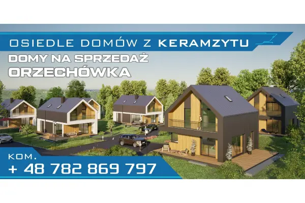 brzozowski, Jasienica Rosielna, Orzechówka, Nowoczesne domy w Orzechówce 5 km od Brzozowa